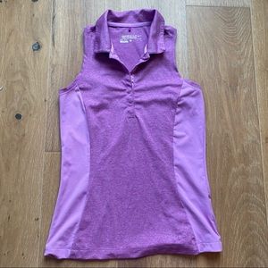 Nike Golf Purple Collared Tank Size Small